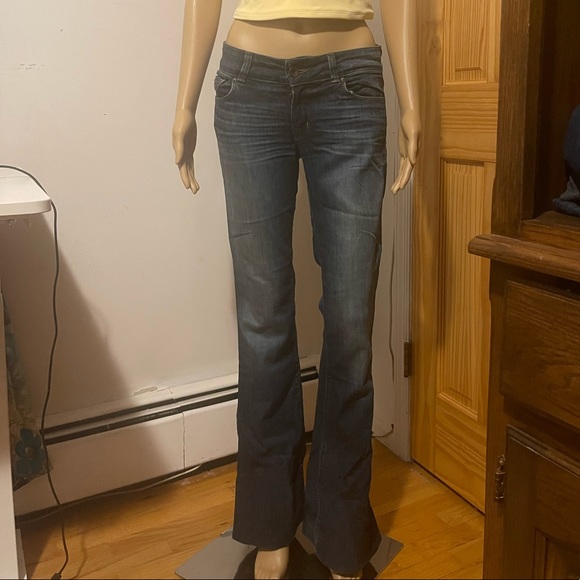 J Brand low rise jeans dark blue bootcut size 27 - Picture 2 of 4